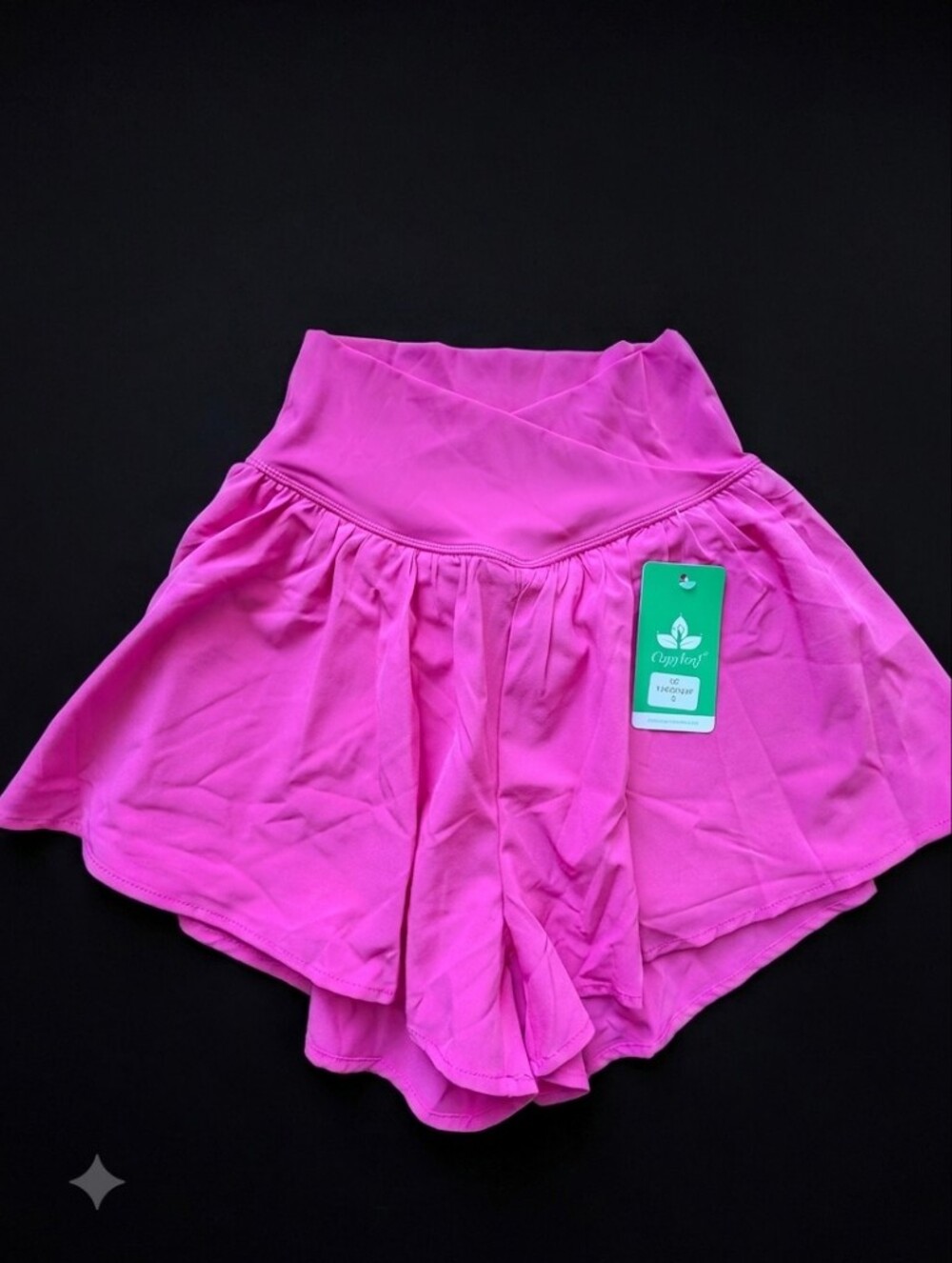 Women's Pink High-Waist Flowy Shorts